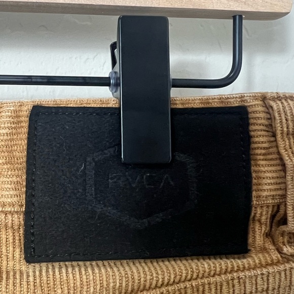 Rvca Corduroy Pants Cords Dagger Boyfriend Fit Mustard Trouser Skate Fall Crop - Picture 7 of 13